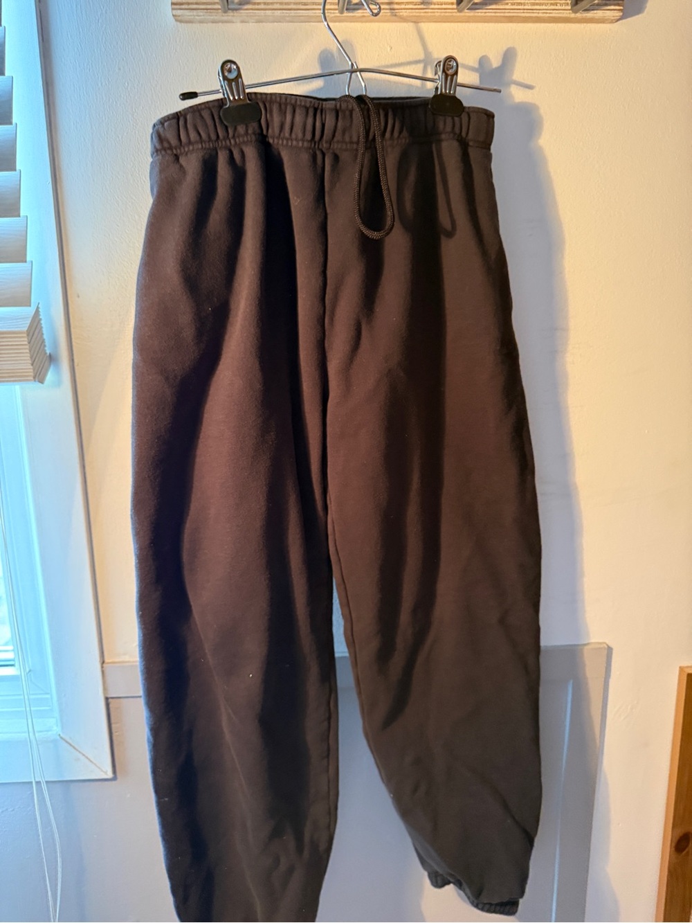 TNA Black Jogger Sweatpants with Drawstring Waist